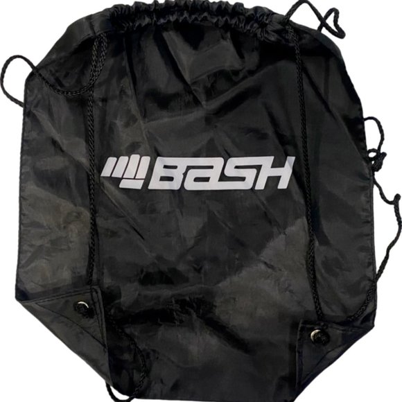 BASH Boxing Gym Fitness Workout Black Nylon Drawstring Bag Backpack - Picture 1 of 11